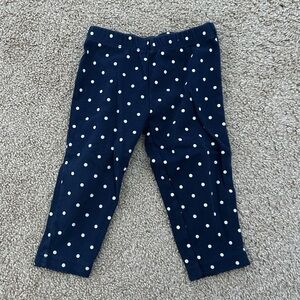 Carters Navy Polka Dot Kids Leggings
